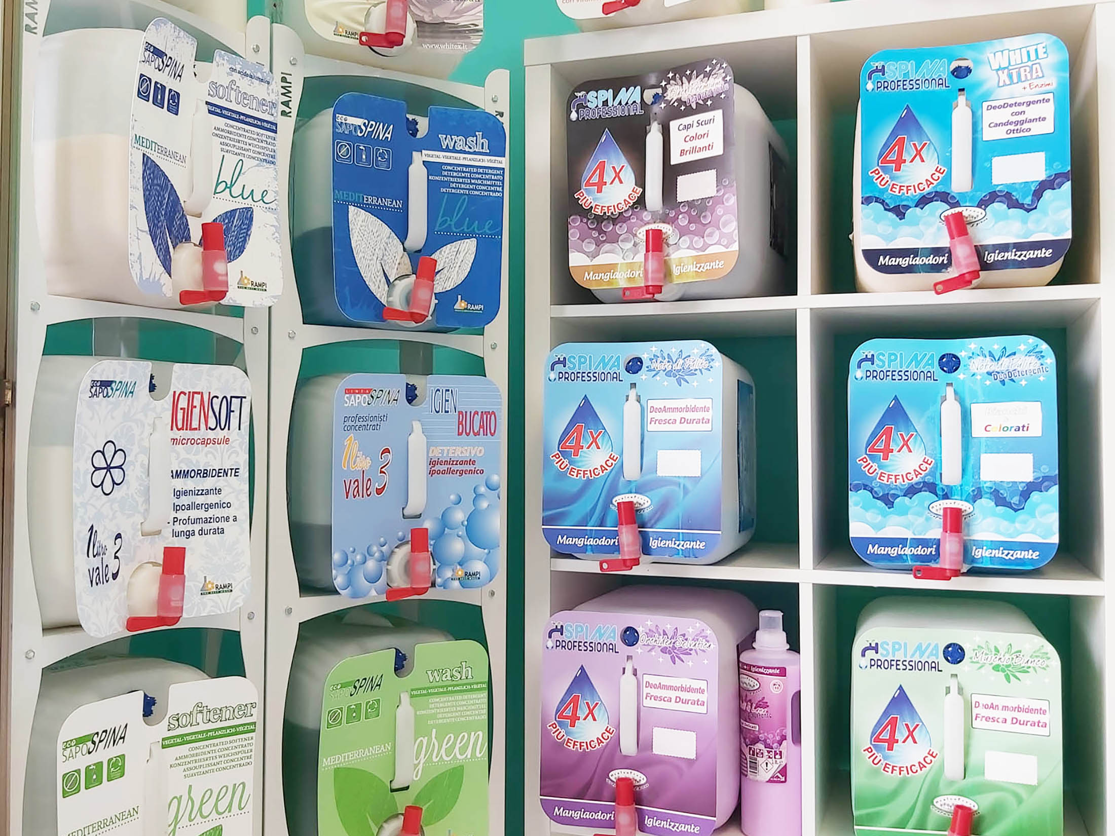 detersivo lavatrice alla spina